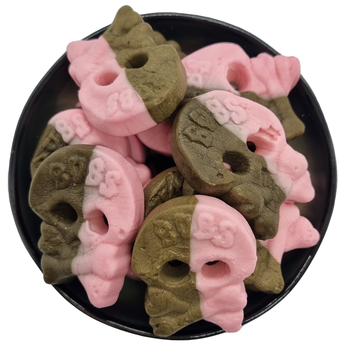 Himbeer-Lakritz-Schädel groß, 200g - Mini-Bag