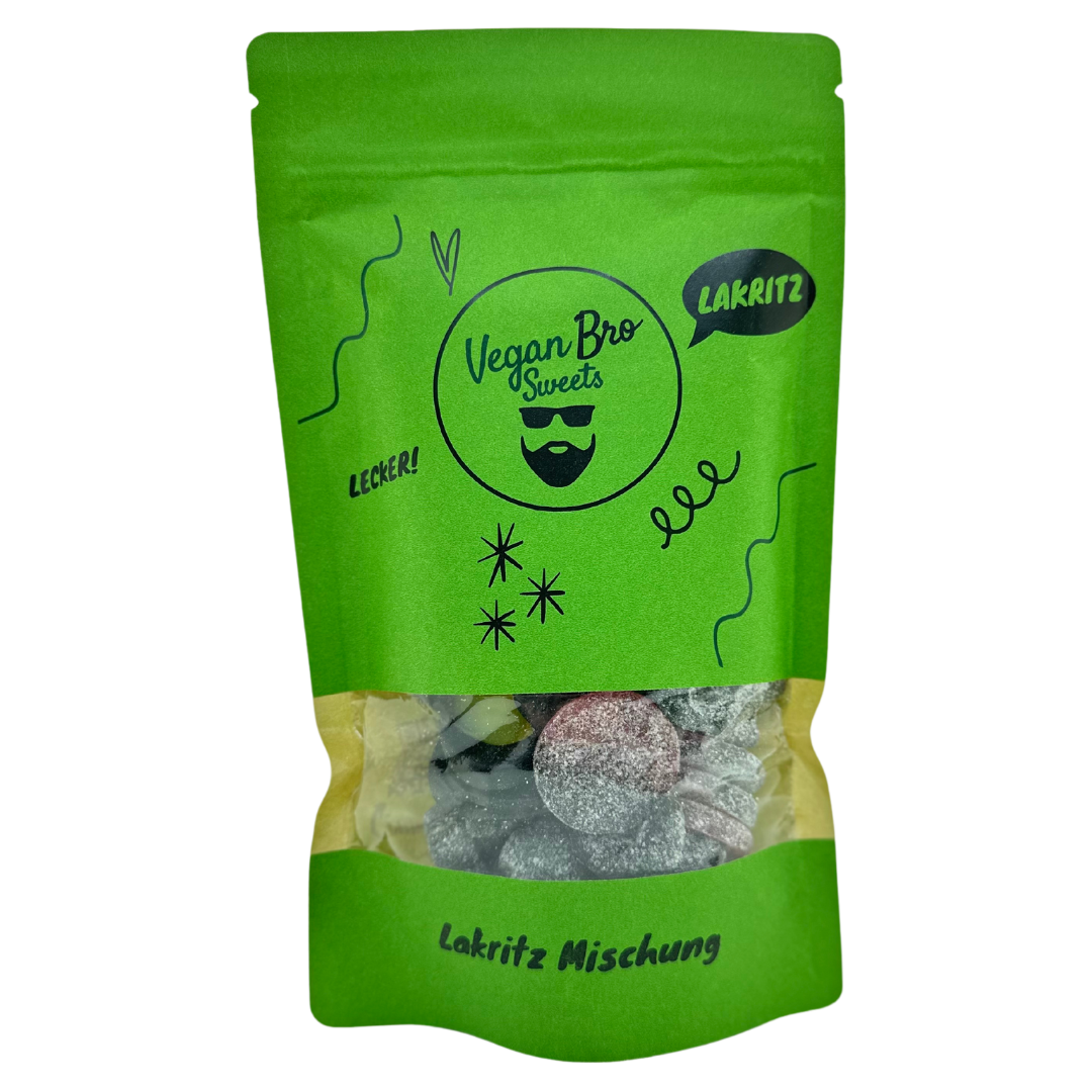 Vegan Bro Mini Bag Lakritz gemischt - 200g