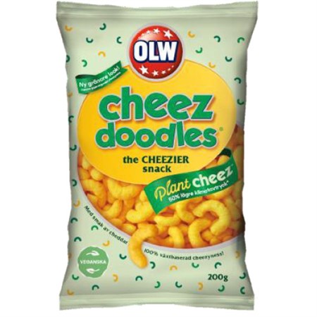 OLW cheez doodles Maisflips plant cheez 200g