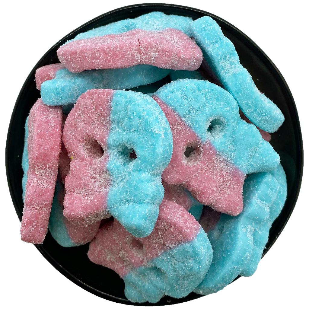 Saure Kaugummi-Schädel groß 200g - Mini-Bag