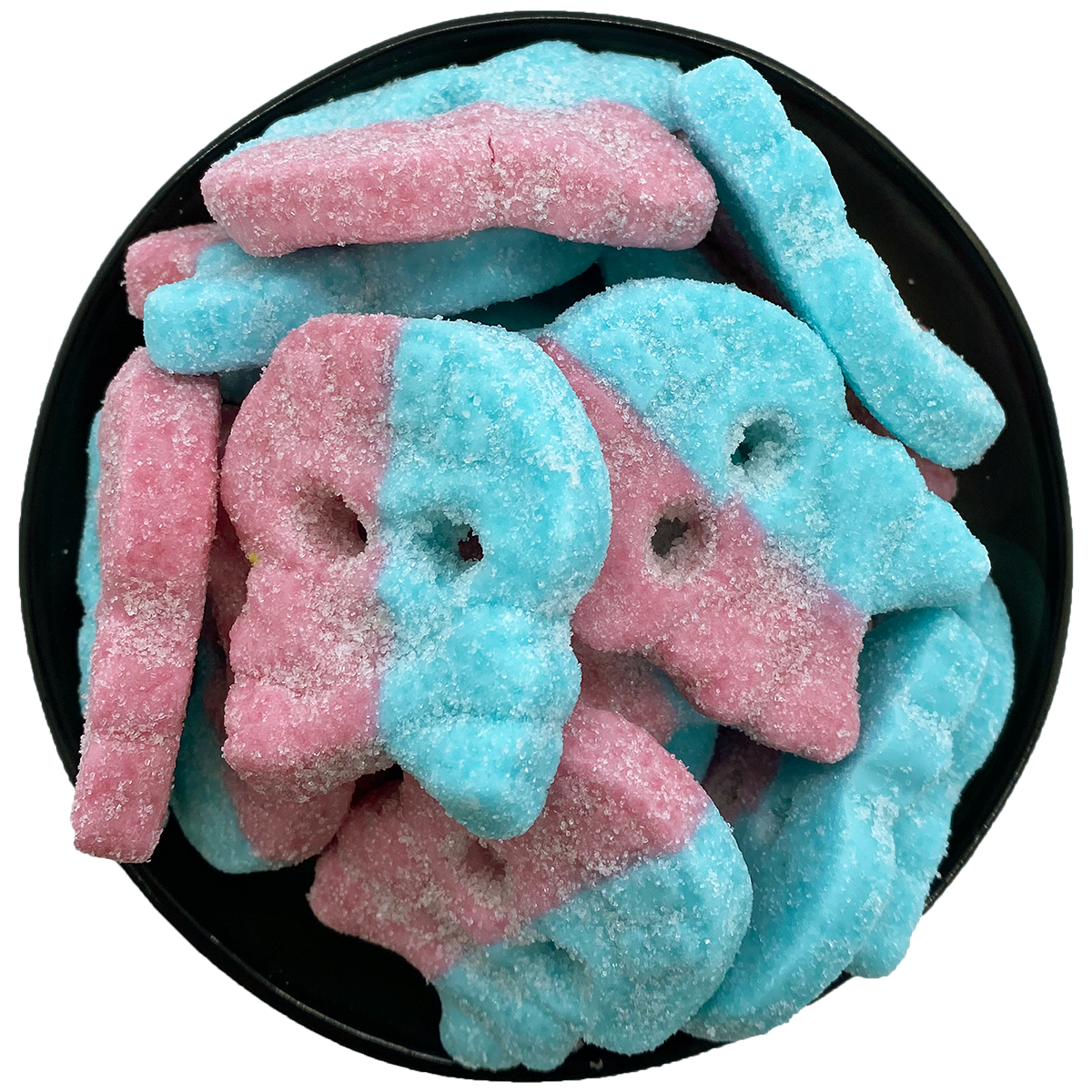 Saure Kaugummi-Schädel groß 200g - Mini-Bag