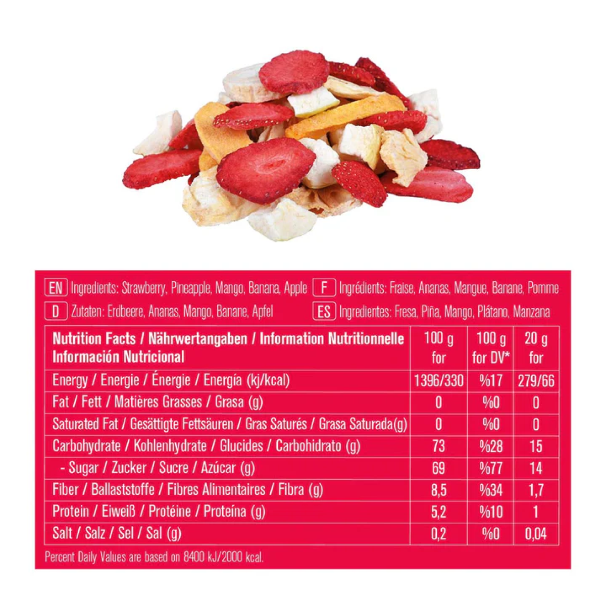 POL'S FREEZE FRESH Gefriergetrocknete Fruit Mix 20g