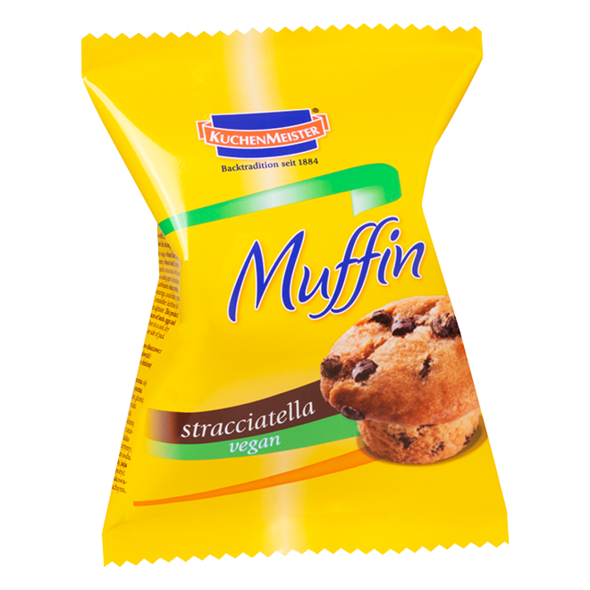 Stracciatella Muffin Vegan, 1 Stück - Verpackt