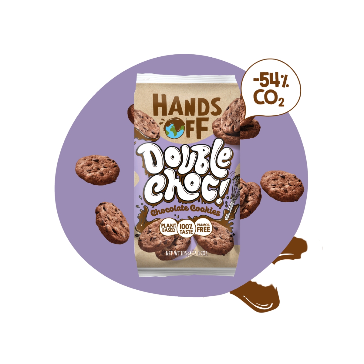 Hands Off Schokokekse Double Choc Cookies 105g
